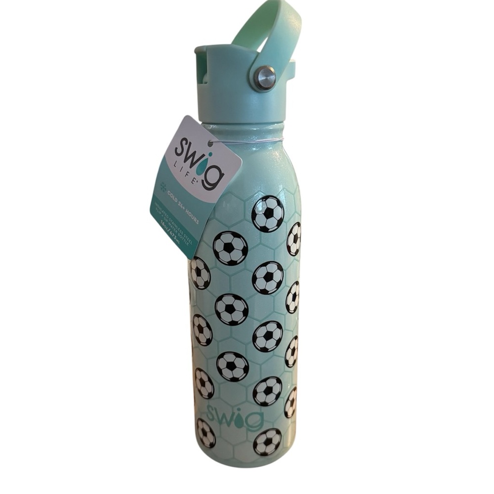 Swig Life Soccer Print Water Bottle